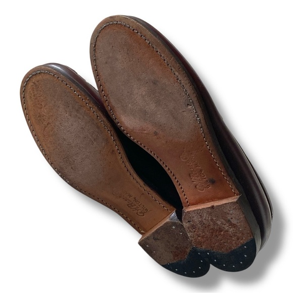 G.H.Bass Willa Flat Strap Weejuns Penny Loafer Brown Size 8AA Minimalist - Picture 4 of 12